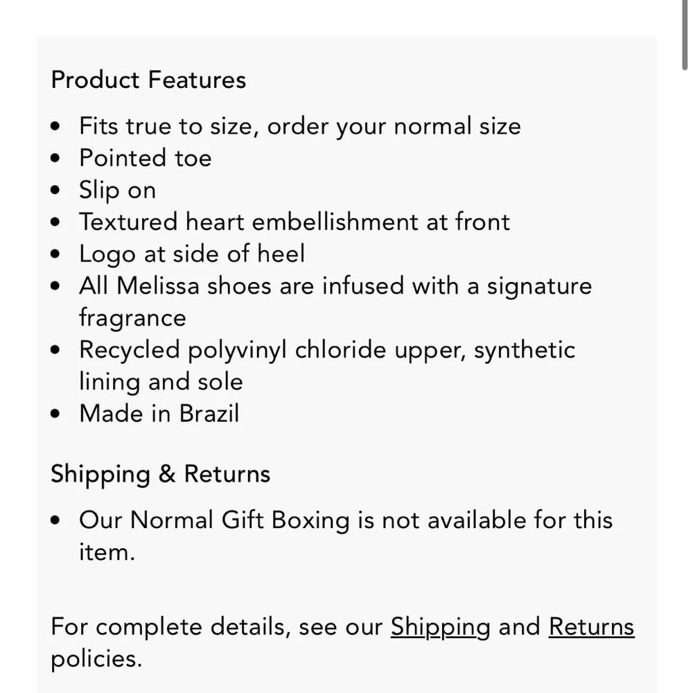 Melissa Pointy Heart Flats - Picture 2 of 6